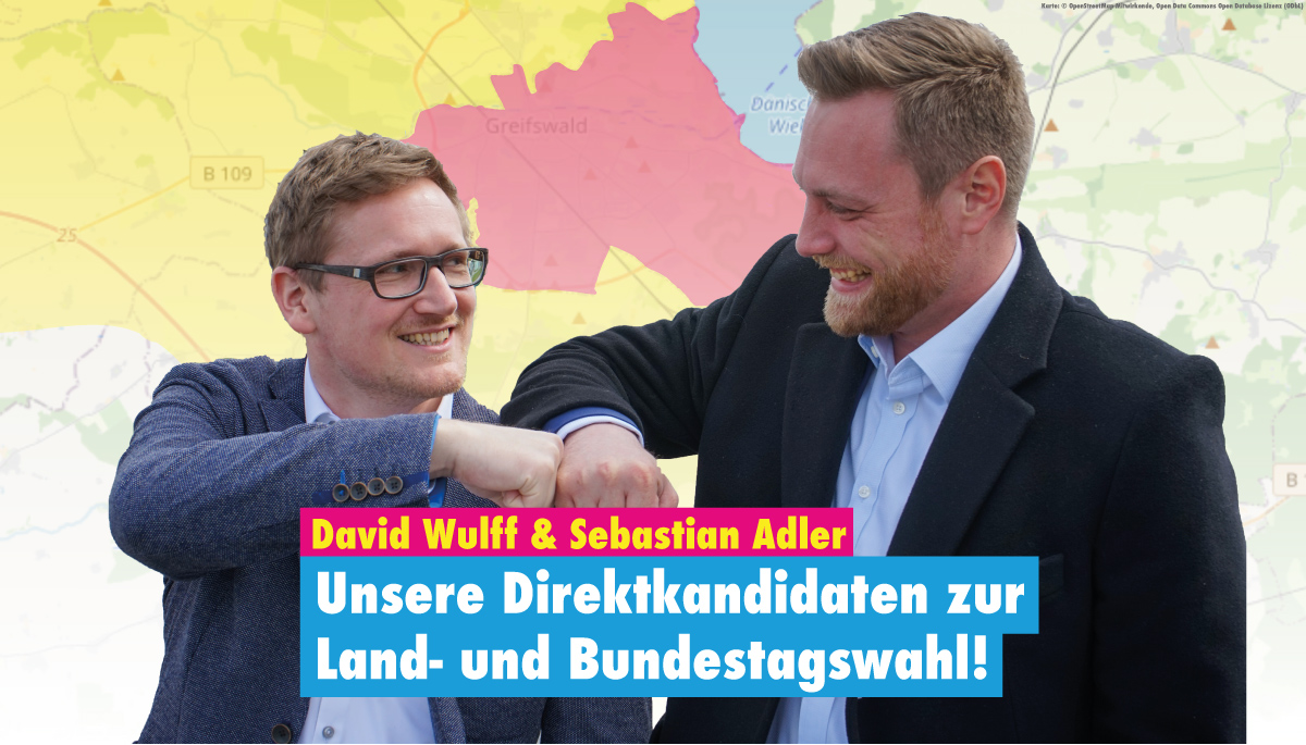David Wulf und Sebastian Adler mit einem Faustcheck