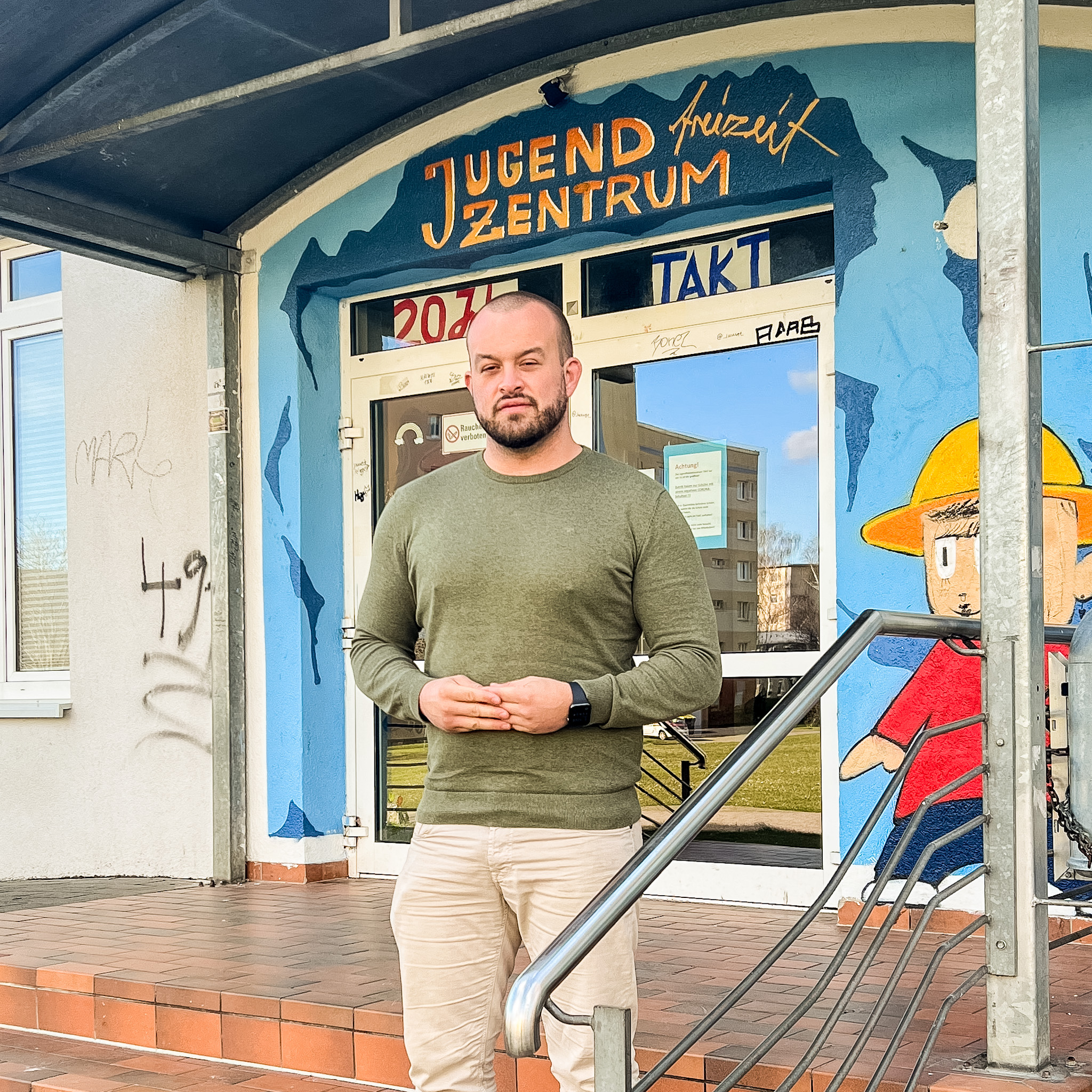 Konstantin Zirwick vor dem Takt