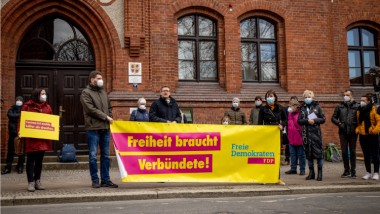 Foto von der Demonstration